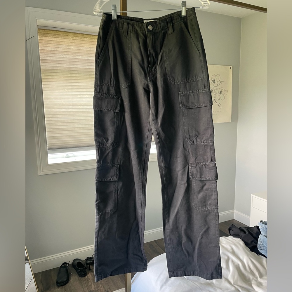 BRAND NEW zara cargo straight leg pants